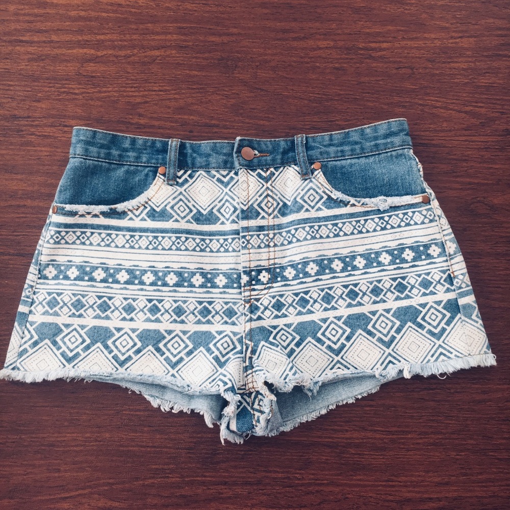 High waisted Jean shorts